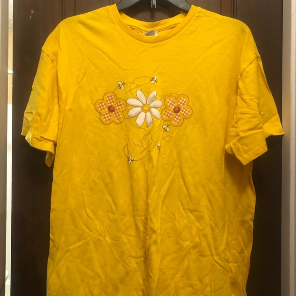 Granny Short Sleeve T-Shirt, Yellow main image 1